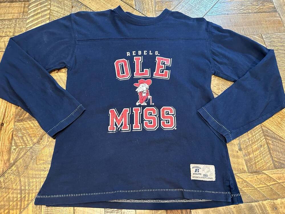 Russell Athletic Ole Miss Rebels Long Sleeve T-Shirt Size M